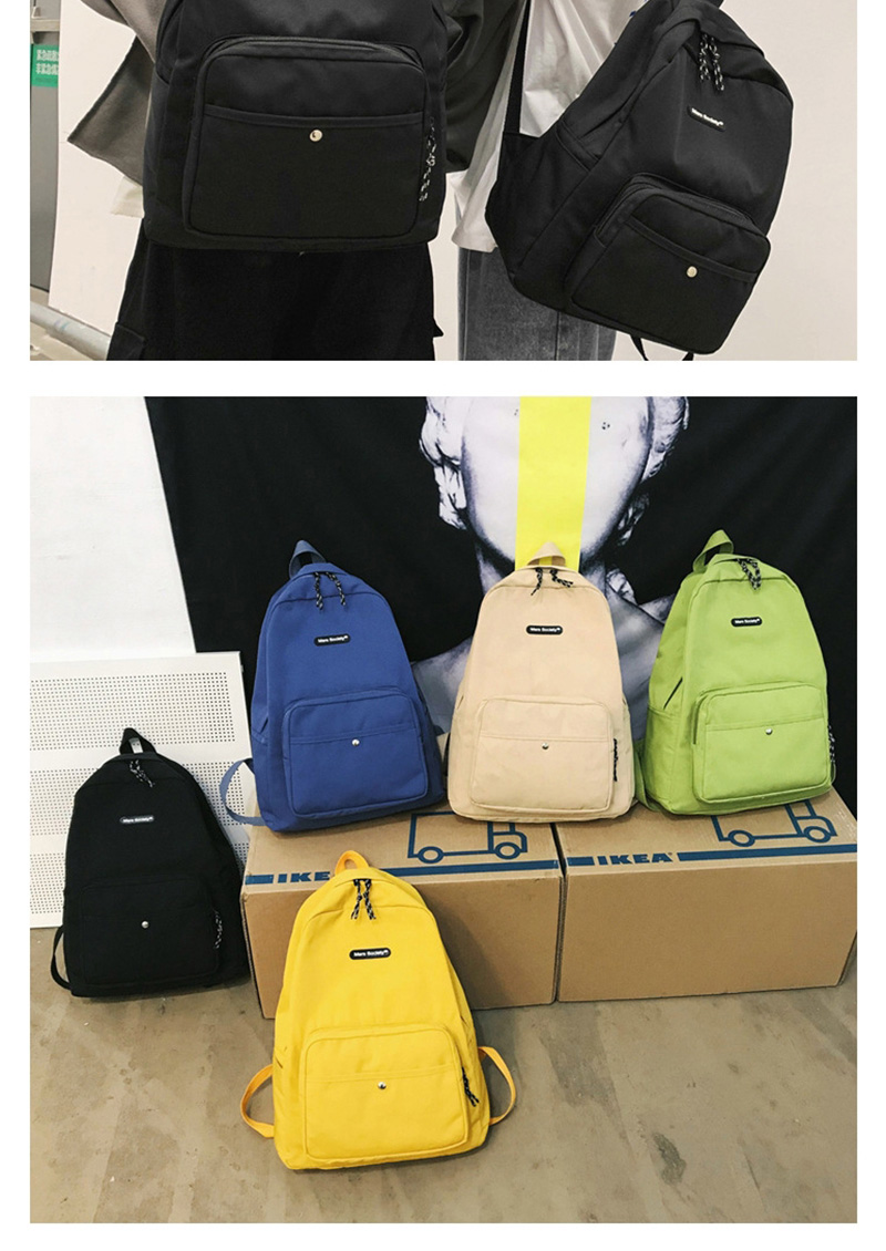 Fashion Khaki Large Labeled Backpack,Backpack