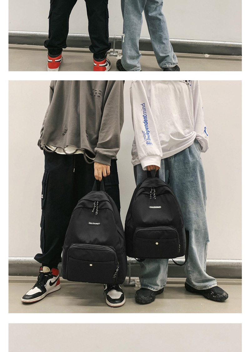 Fashion Khaki Large Labeled Backpack,Backpack