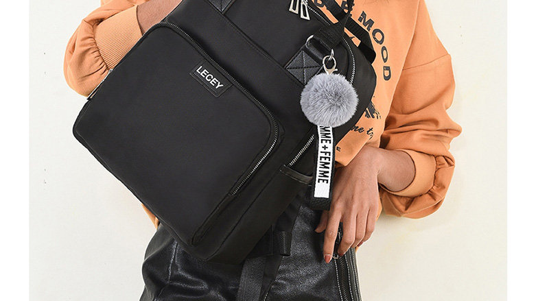 Fashion Khaki Send Pendant Ribbon Splicing Backpack,Backpack
