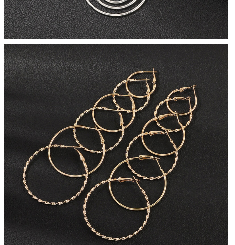 Fashion Gold Geometric Circle Earrings,Hoop Earrings