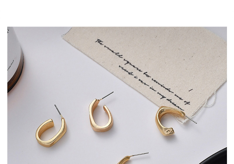 Fashion Gold Irregular Geometric Earrings,Hoop Earrings