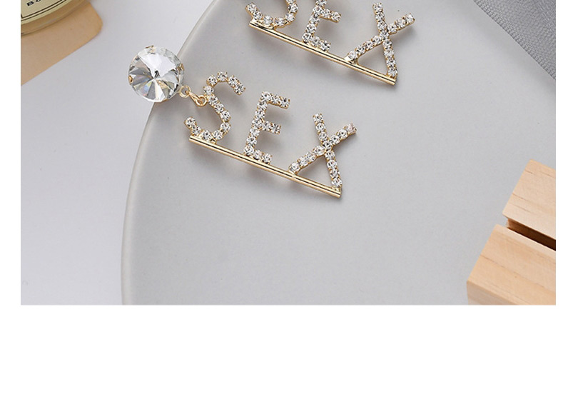 Fashion Gold Diamond Earrings,Drop Earrings