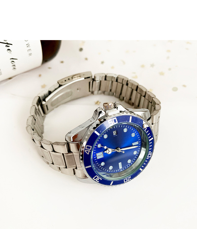 Fashion Blue Alloy Electronic Element Chain Watch,Men