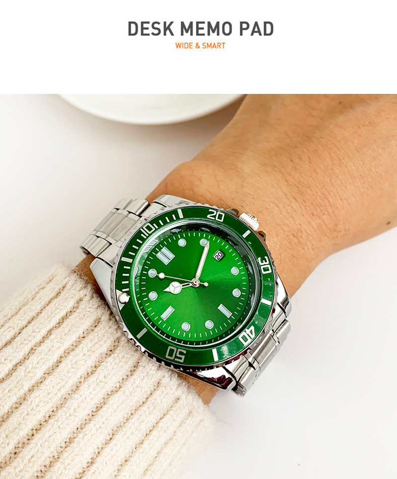 Fashion Green Alloy Electronic Element Chain Watch,Men