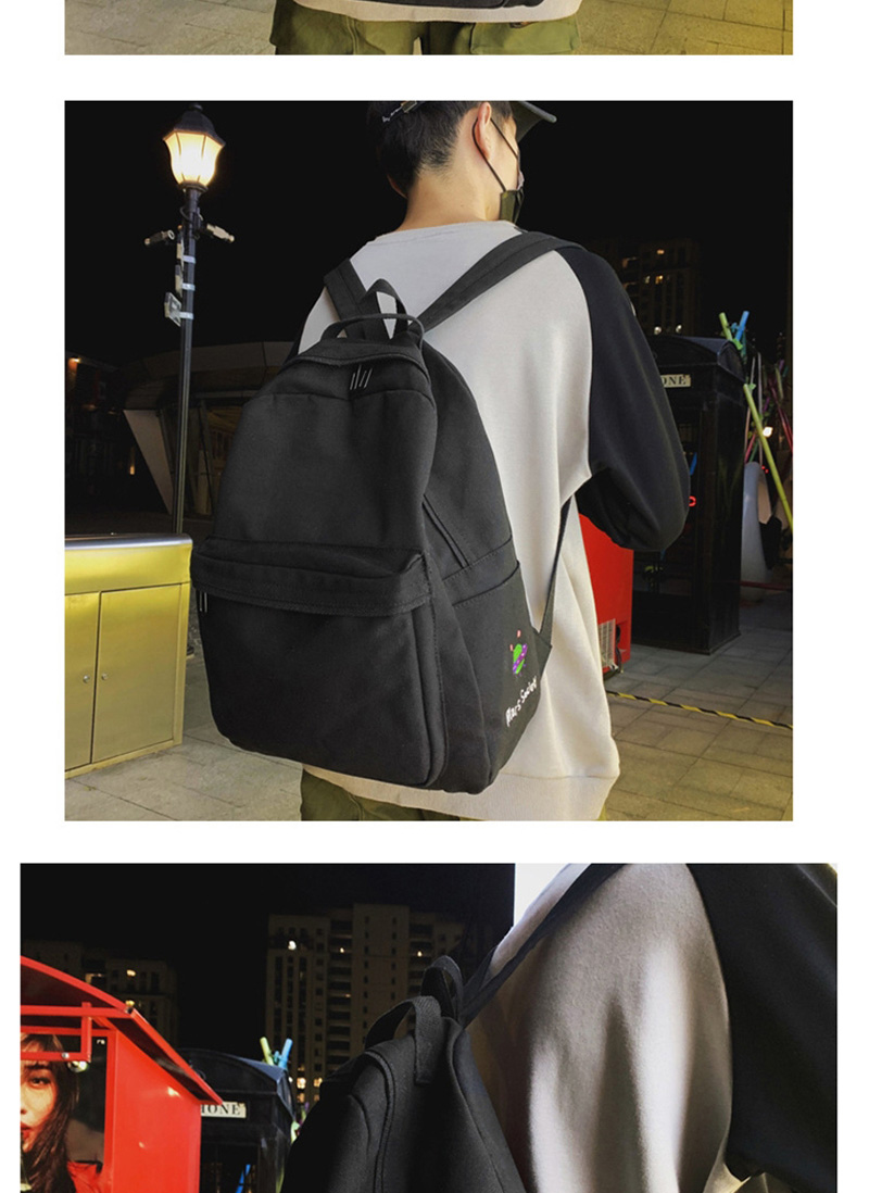 Fashion White Canvas Backpack,Backpack