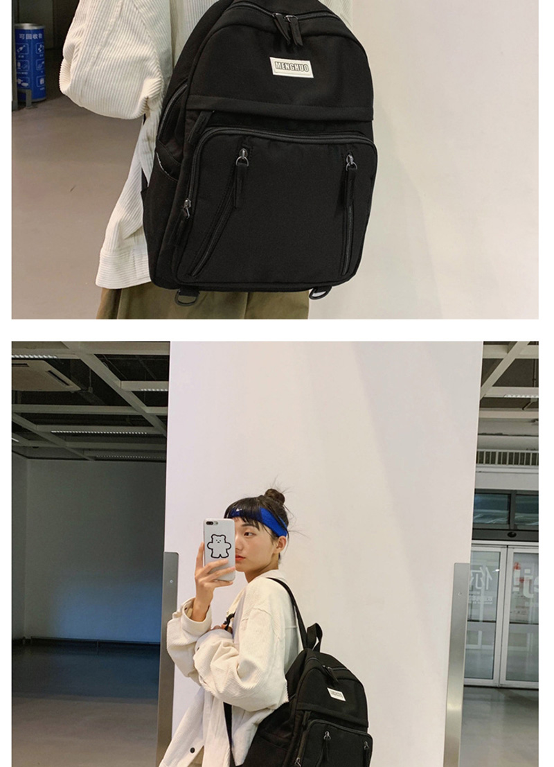 Fashion Black Colorblock Backpack,Backpack