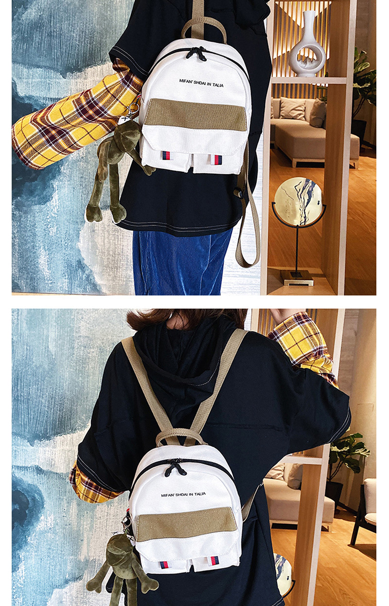 Fashion White Canvas Backpack,Backpack