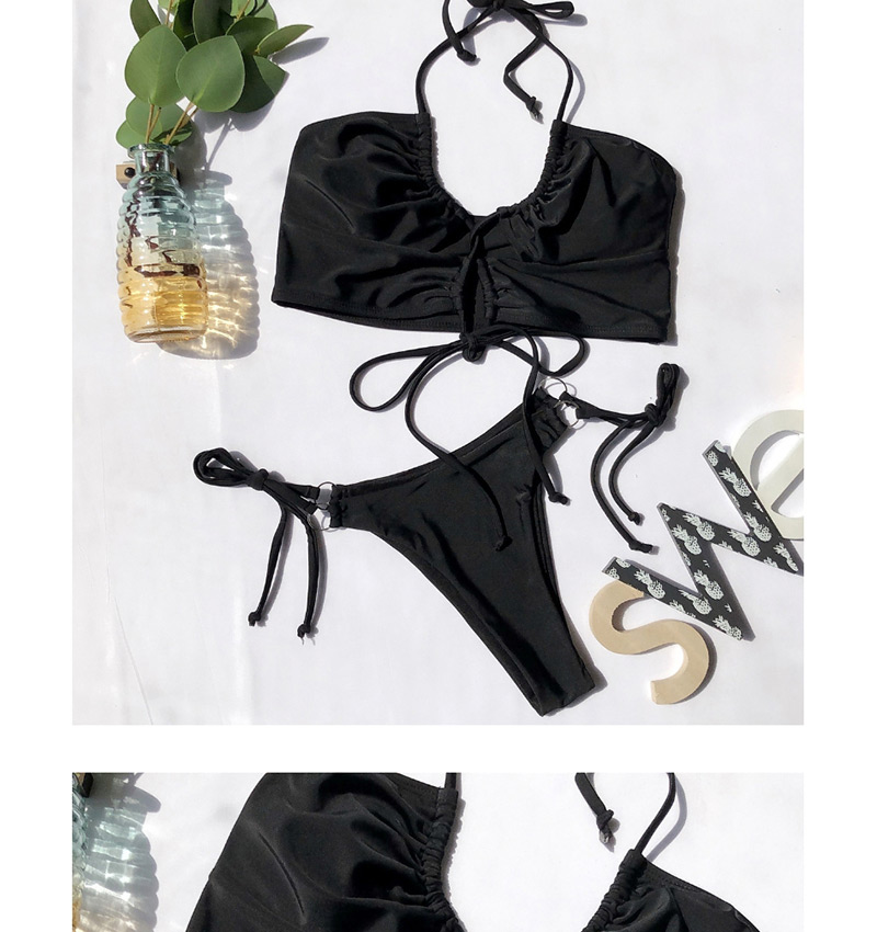 Fashion Black Leopard Split Swimsuit,Bikini Sets