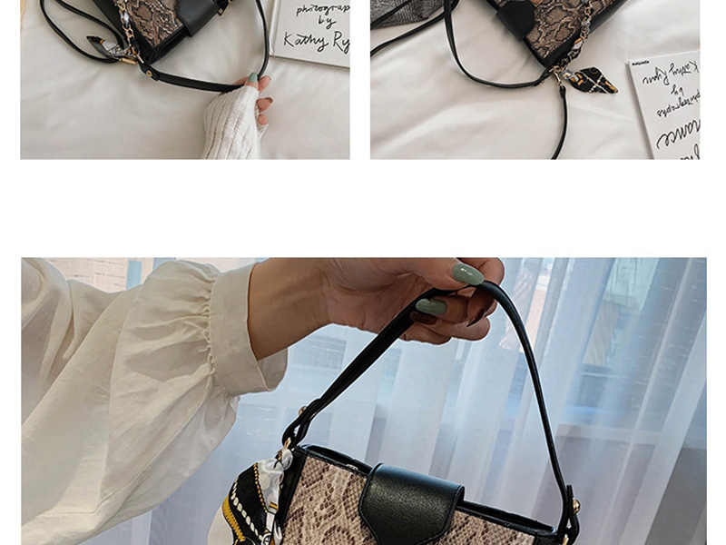 Fashion Lotus Root Starch Snake Chain Crossbody Shoulder Bag,Handbags