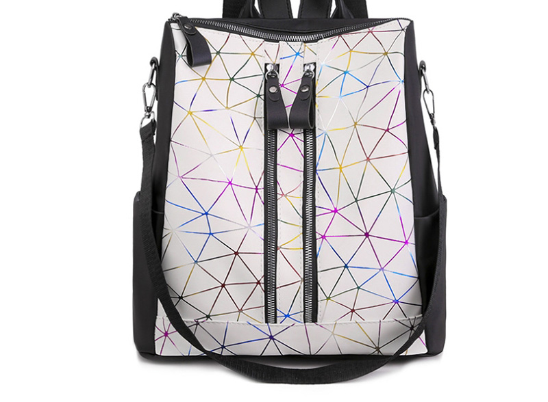 Fashion White Oxford Crossbody Backpack,Backpack