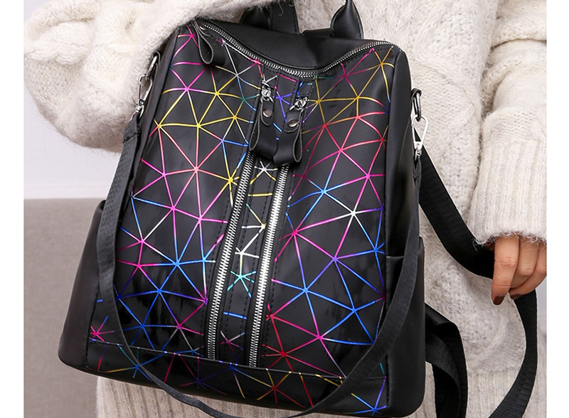 Fashion Black Oxford Crossbody Backpack,Backpack