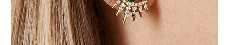 Fashion Gold Crystal Eye Gold Plated Earrings,Stud Earrings
