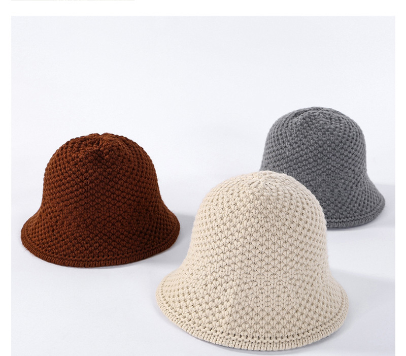 Fashion Gray Hand Hook Wool Cap,Knitting Wool Hats