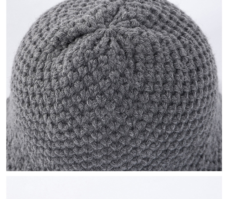 Fashion Black Hand Hook Wool Cap,Knitting Wool Hats