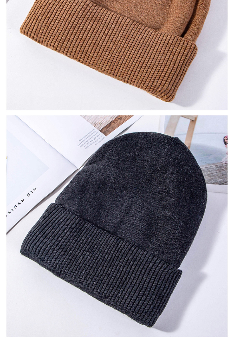 Fashion Gray Double Wool Cap,Knitting Wool Hats