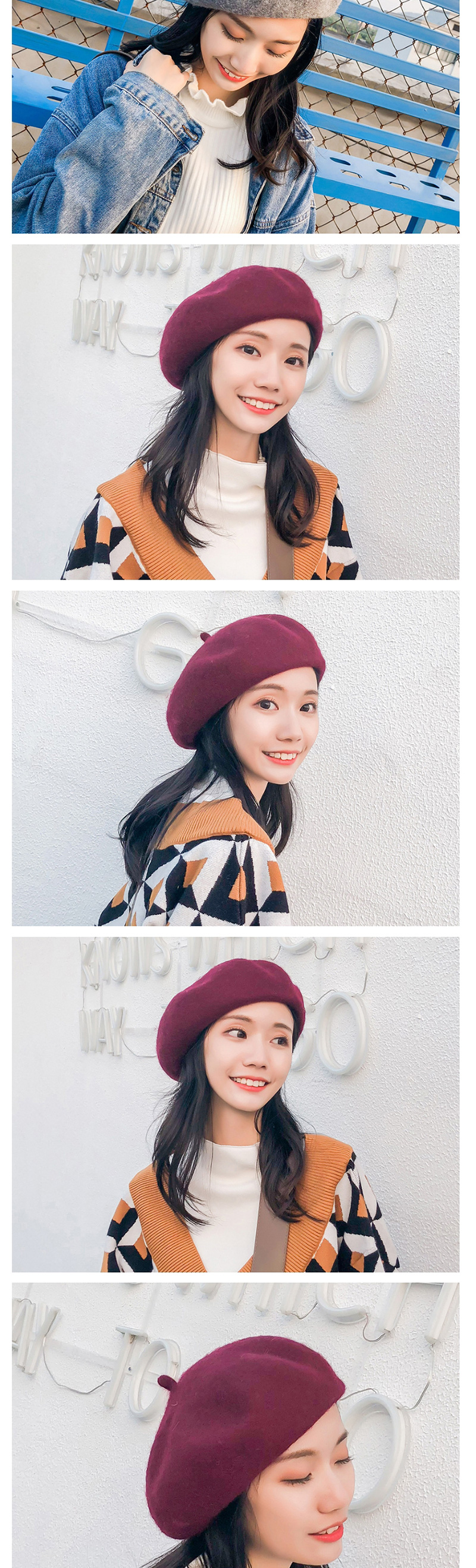 Fashion Caramel Colour Wool Wool Beret,Beanies&Others