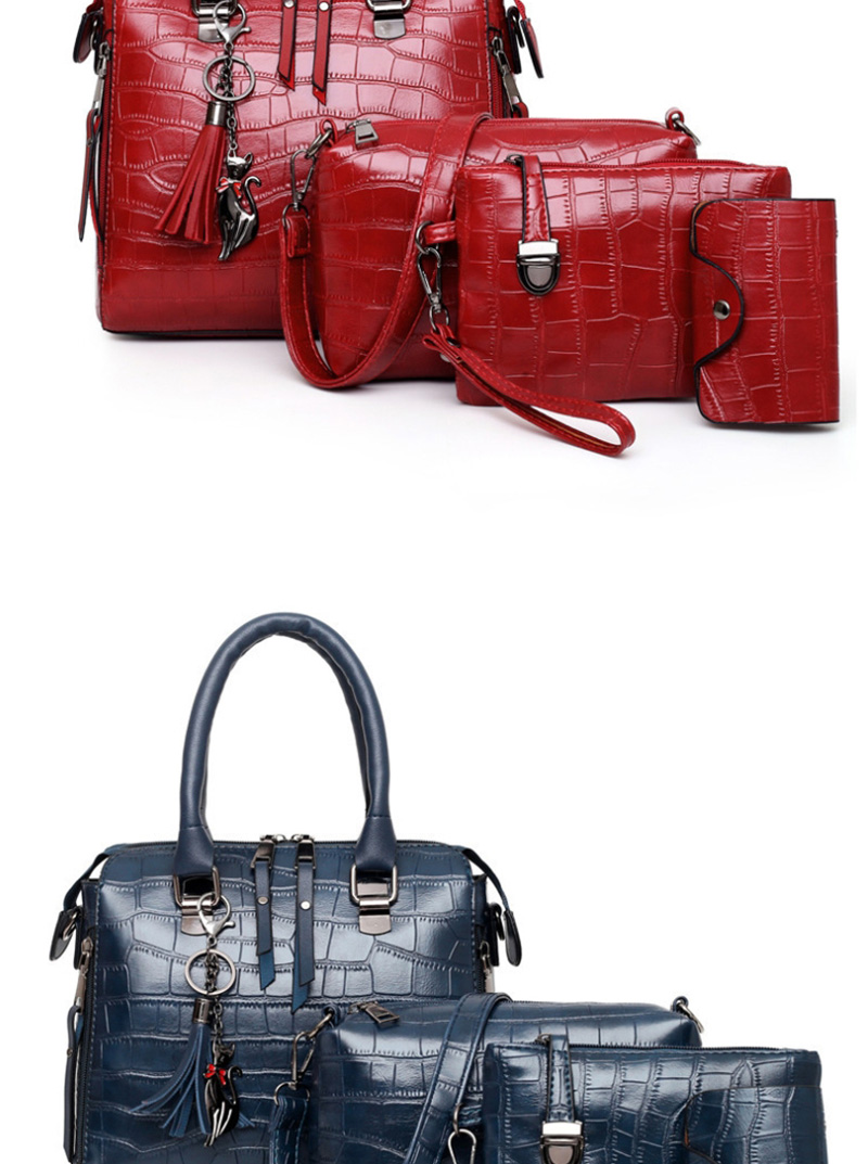 Fashion Red Stone Pattern Shoulder Bag Shoulder Bag,Handbags
