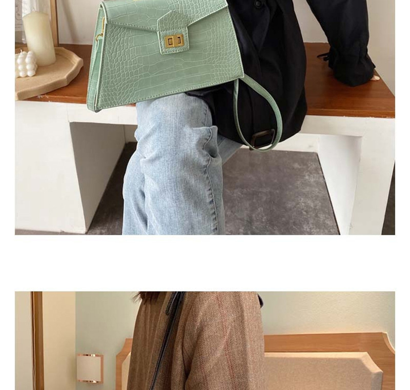 Fashion Green Stone Pattern Shoulder Bag Shoulder Bag,Handbags