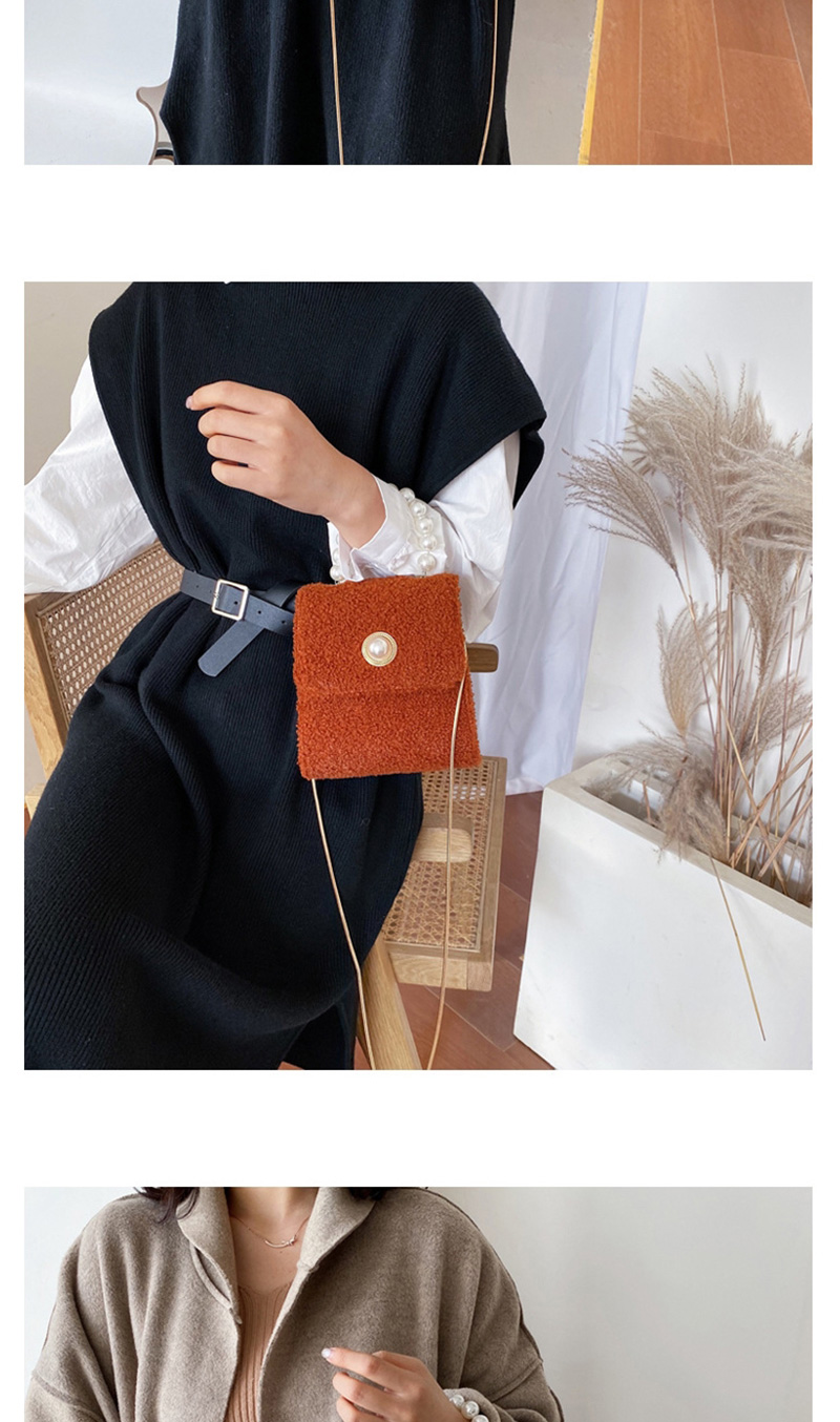 Fashion Black Woolen Bag Chain Shoulder Bag Shoulder Bag,Handbags