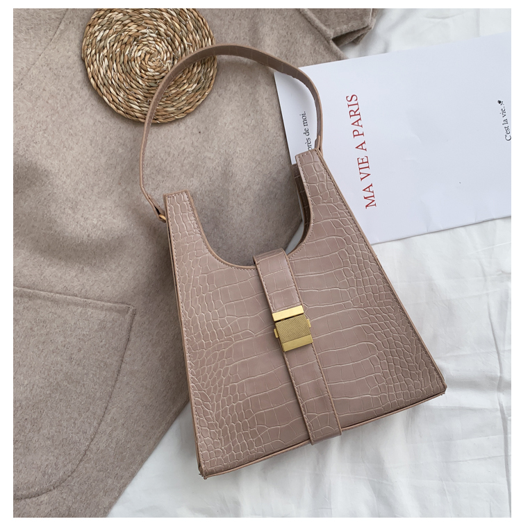 Fashion Brown Crocodile Shoulder Bag,Messenger bags