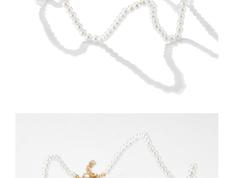  White Wavy Freshwater Pearls Can Bend The Necklace Freely,Beaded Necklaces