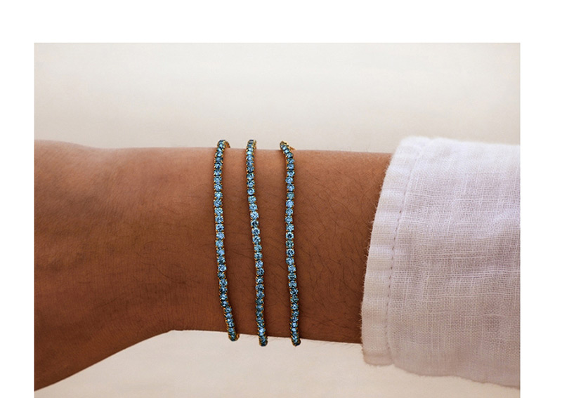  Blue Diamond Single Layer Bracelet,Fashion Bracelets