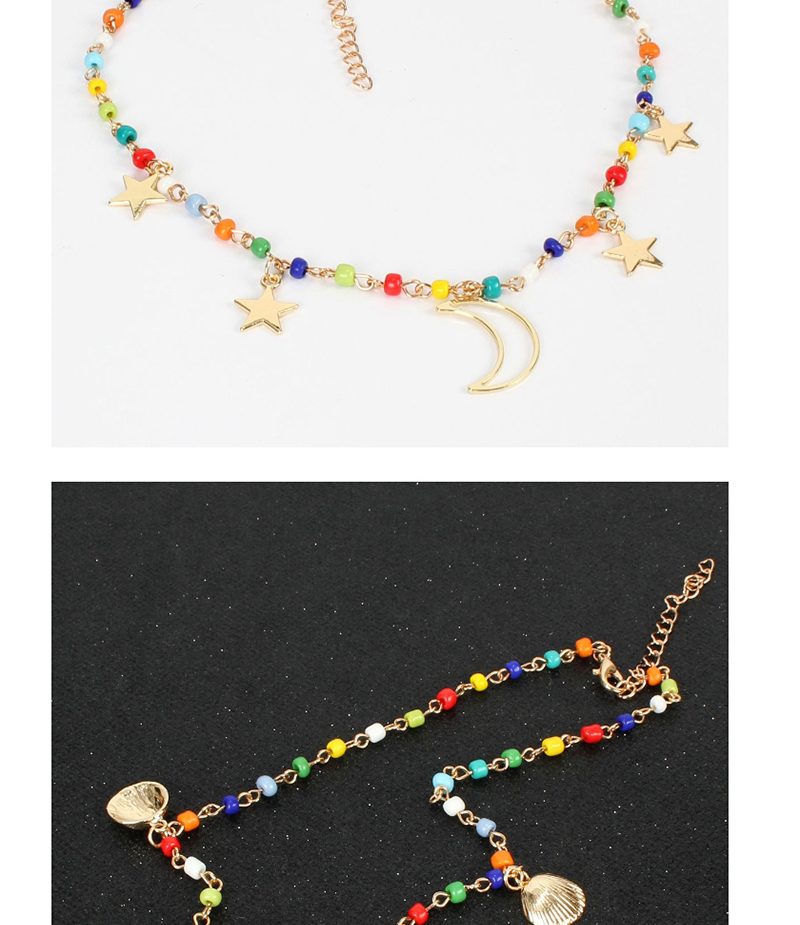 Fashion Color Star Mizhu Moon Necklace,Pendants