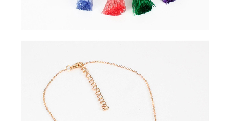 Fashion Color Plush Tassel Necklace,Chains