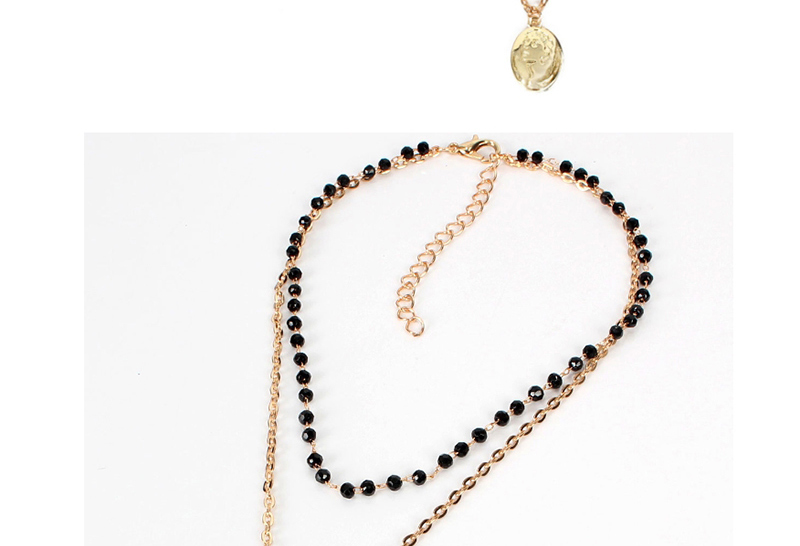 Fashion Gold Virgin Mary Like A Crystal Necklace,Multi Strand Necklaces