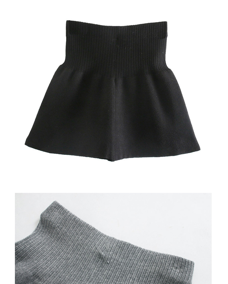 Fashion Gray Knitted Skirt,Skirts