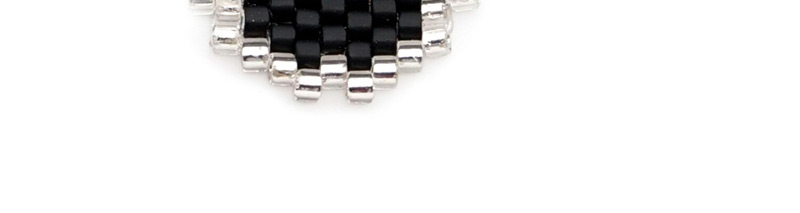 Fashion Black Heart Shape Geometric Rice Beads Weaving Accessories,Jewelry Findings & Components