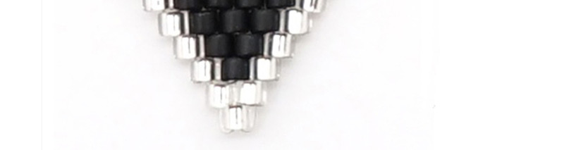 Fashion Black Round Geometric Rice Beads Weaving Accessories,Jewelry Findings & Components