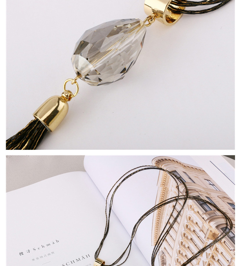 Fashion Black Drop-shaped Necklace,Pendants