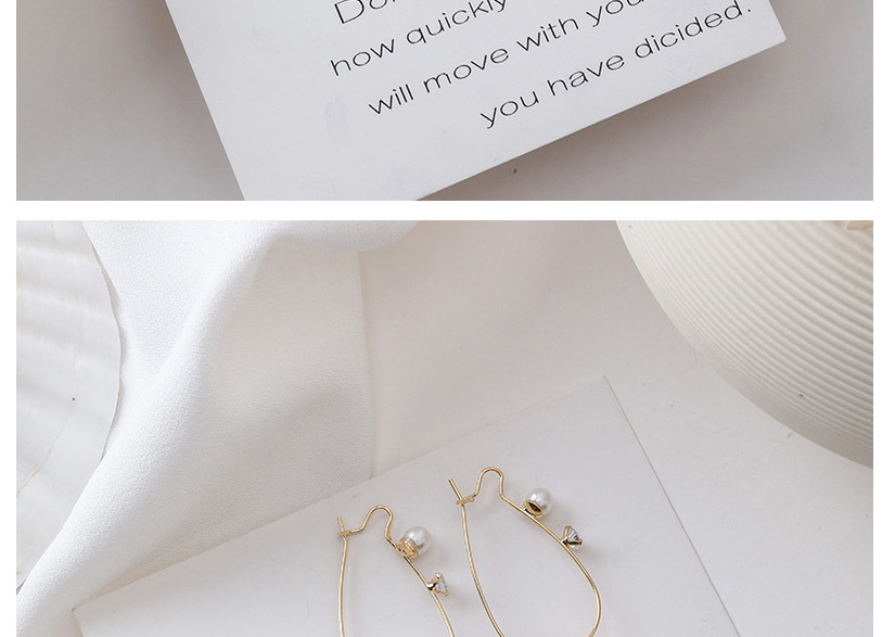 Fashion Gold Rhinestone Irregular Pearl Disc Earrings,Drop Earrings