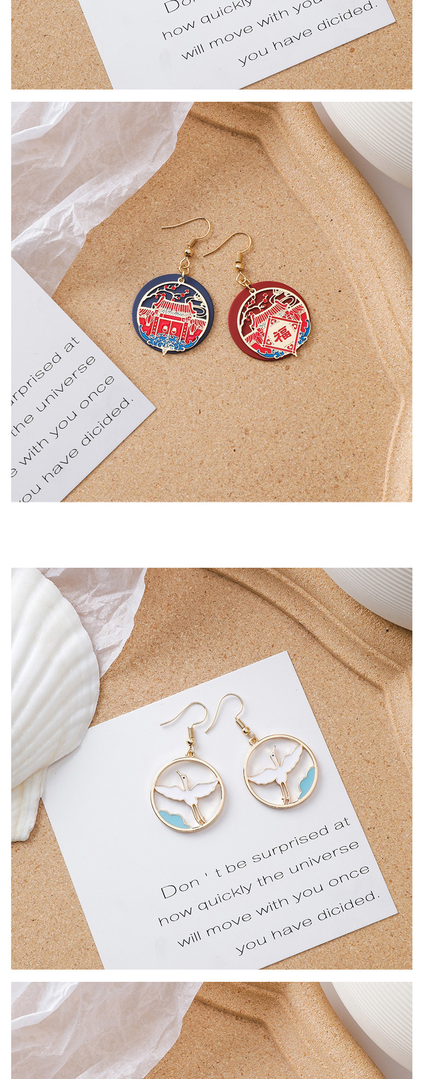 Fashion Color Drop Glaze Painted Koi Earrings,Drop Earrings