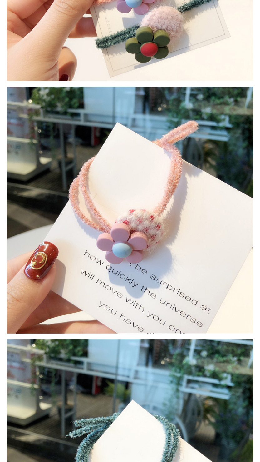 Fashion Pink Flower Flower Hair Rope,Hair Ring