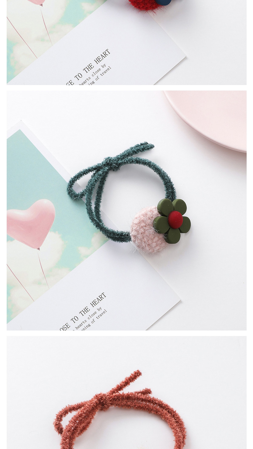Fashion Green Flower Flower Hair Rope,Hair Ring