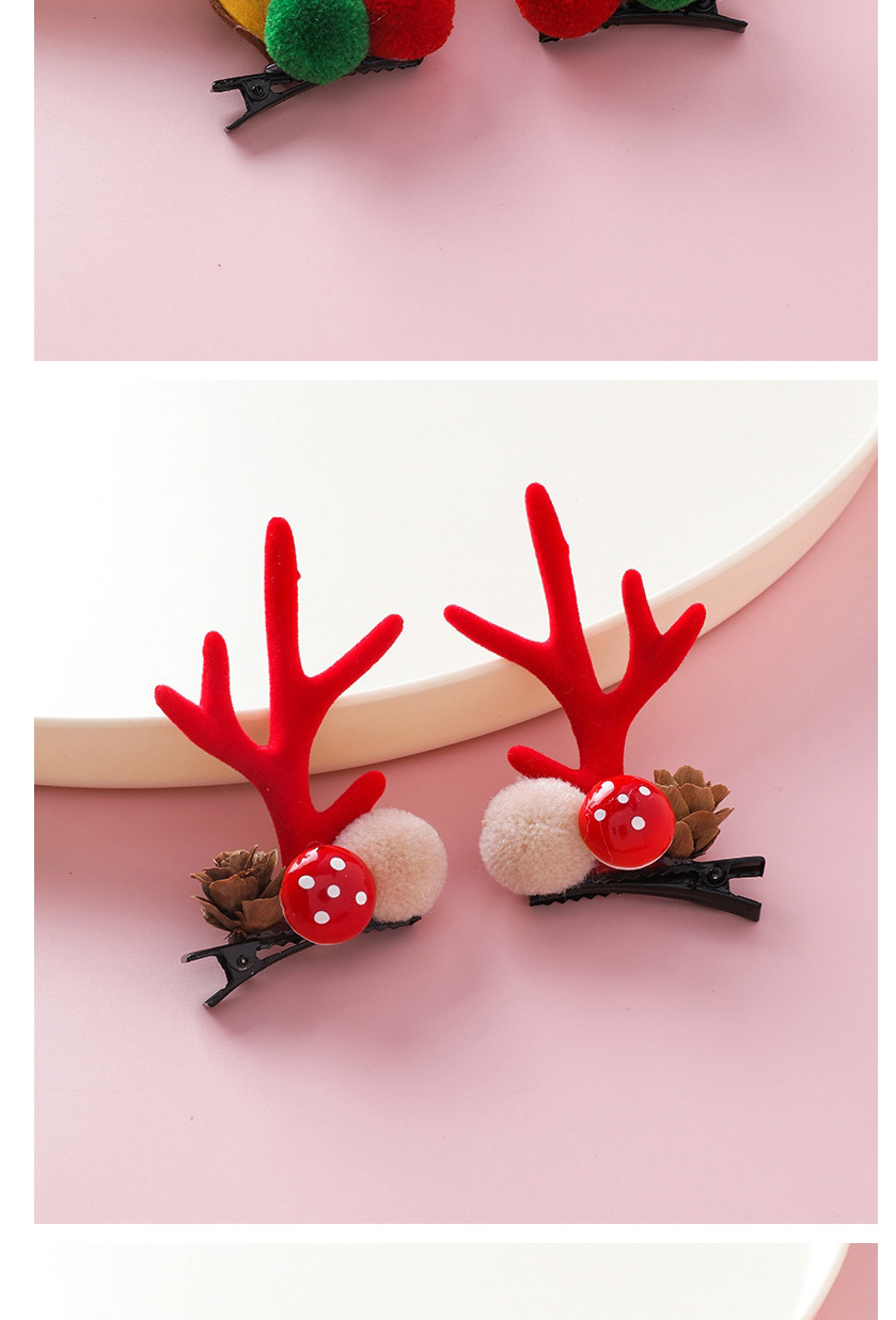 Fashion Mushroom Hill Christmas Antler Hairpin,Hairpins