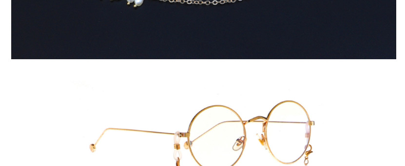  Gold Chain Freshwater Deformed Pearl Glasses Chain,Sunglasses Chain