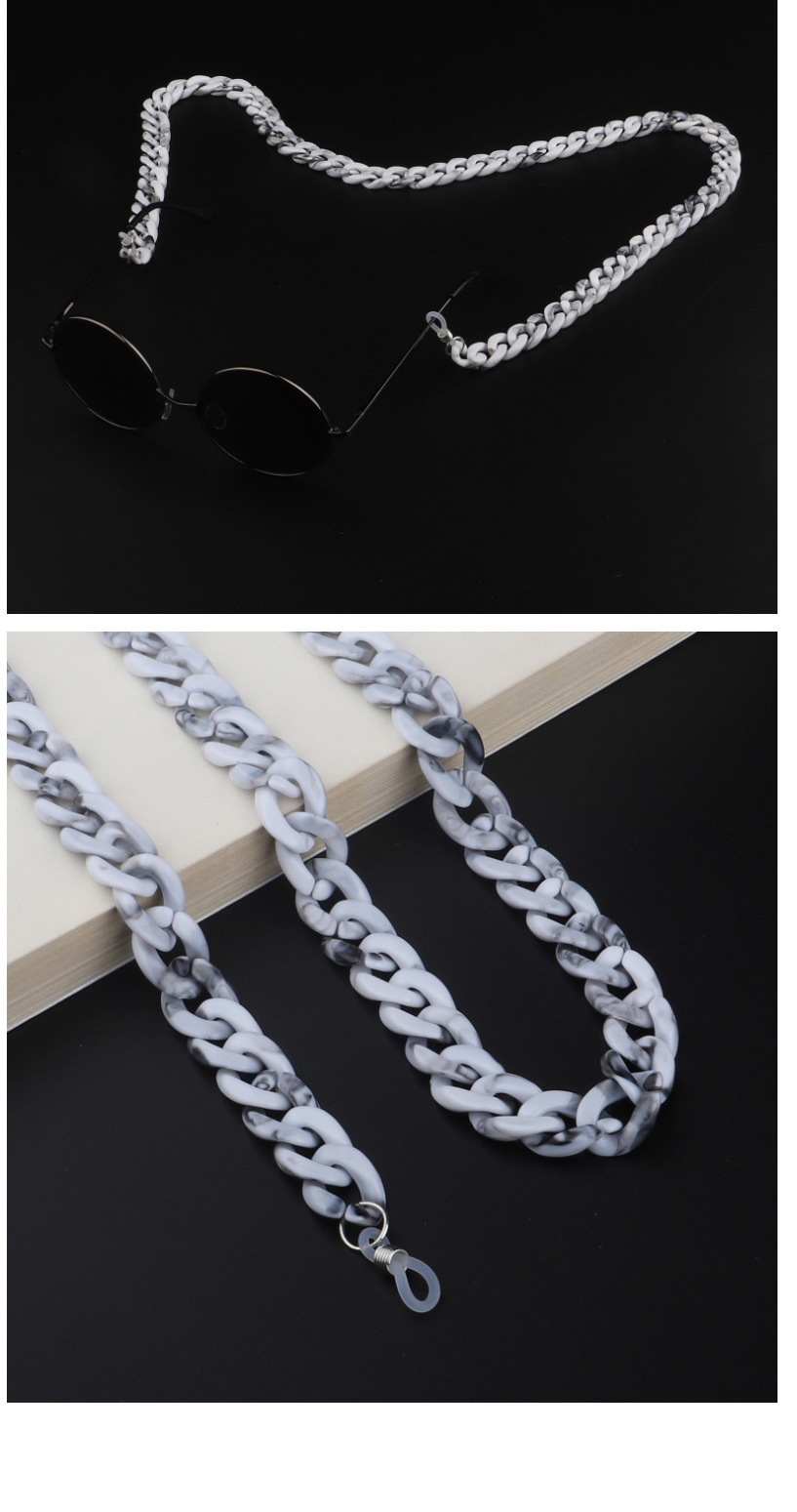  Gray Acrylic Leopard Double Color Glasses Chain,Sunglasses Chain