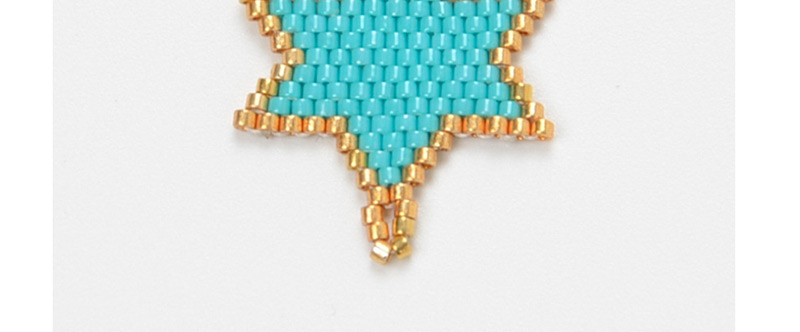  Blue Rice Beads Woven Hexagonal Star Accessories,Jewelry Findings & Components