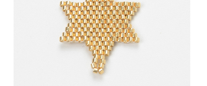  Gold Rice Beads Woven Hexagonal Star Accessories,Jewelry Findings & Components