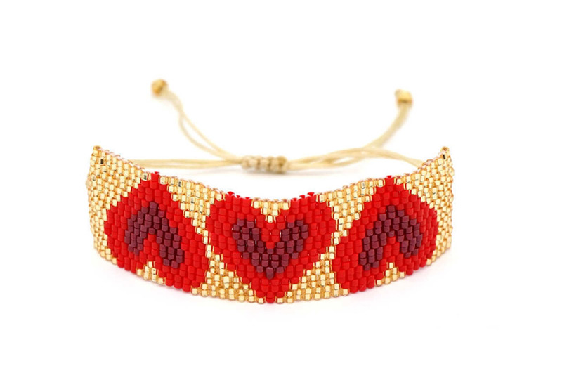  Yellow Beizhu Weaving Love Bracelet,Beaded Bracelet