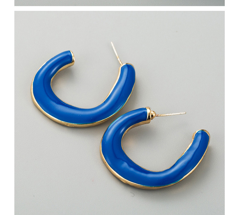  Blue Geometric Drip Earrings,Hoop Earrings