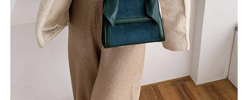  Green Crocodile Pattern Shoulder Bag,Handbags