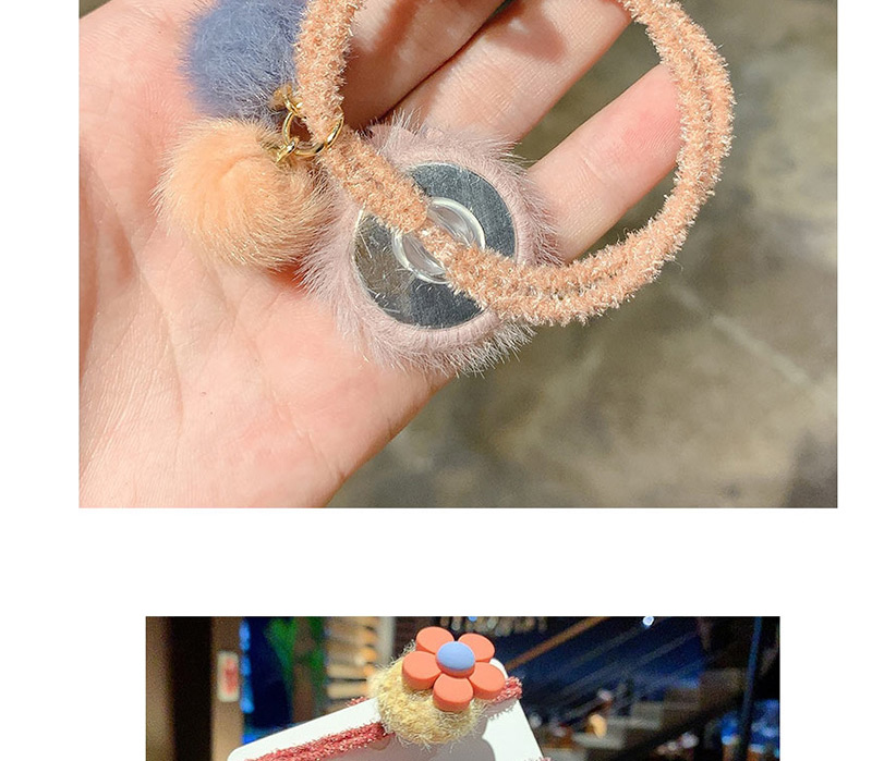  Orange Flower Fruit Plush Rope  Rubber Band,Hair Ring
