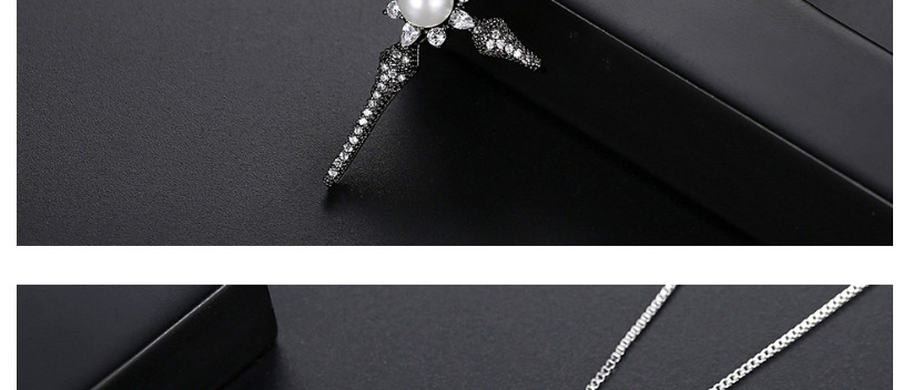 Fashion Platinum Cross Pearl Necklace,Necklaces