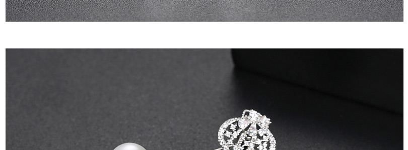 Fashion Platinum Butterfly Copper Inlaid Zirconium Pearl Stud Earrings,Earrings