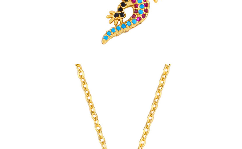Fashion Lizard Medallion Mermaid Necklace,Necklaces