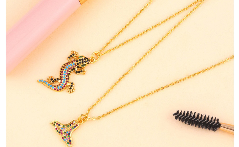 Fashion Fish Tail Medallion Mermaid Necklace,Necklaces